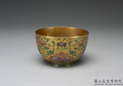 图片[2]-Gold cup with champleve enamel decor , Qing dynasty, Qianlong reign (1736-1795)-China Archive